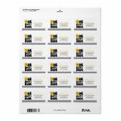 Étiquette Un joyeux mec à visage joyeux garçon 1er anniversa (Feuille entière)