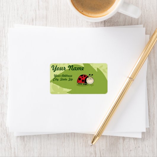Étiquette Un Ladybug (En situation)