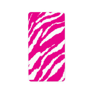 Étiquette Un motif floral complexe en rose et blanc, art