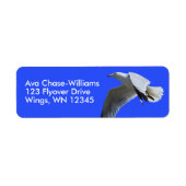 Étiquette Un oiseau de rivage à bec cerclé époustouflant en  (Devant)