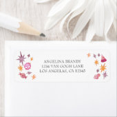 Étiquette Un petit Baby shower d'Halloween rose Boon Retour (En situation)