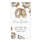 Étiquette Un petit cowboy est sur le chemin (Devant)