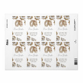 Étiquette Un petit cowboy est sur le chemin (Feuille entière)