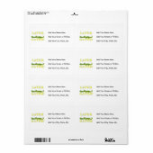 Étiquette Un plus défunt alligator (Feuille entière)