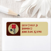 Étiquette Un Rose d'art et d'artisanat génial dans le style (En situation)