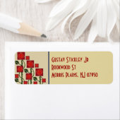 Étiquette Un Rose d'art et d'artisanat génial dans le style (En situation)