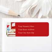 Étiquette Un signe pour Père Noël Vintage (En situation)