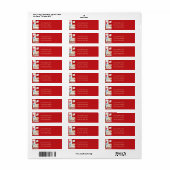 Étiquette Un signe pour Père Noël Vintage (Feuille entière)