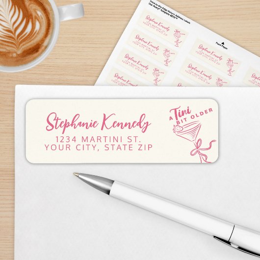 Étiquette Un Tini un peu plus vieux 30e anniversaire de Pink