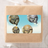 Étiquette Un vaisseau spatial qui traverse une planète (En situation)