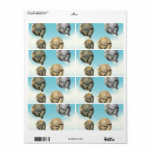 Étiquette Un vaisseau spatial qui traverse une planète (Feuille entière)