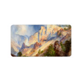 Étiquette Une douche de passage dans le canyon de Yellowston (Devant)