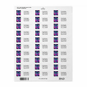 Étiquette Une femme dans les casques Artsy AI Art (Feuille entière)