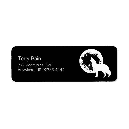 Étiquette Une lune de loup (Devant)