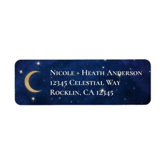 Étiquette Une nuit parmi les Stars Celestial Mariage (Devant)