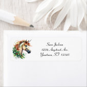 Étiquette Unicorne à Noël (En situation)