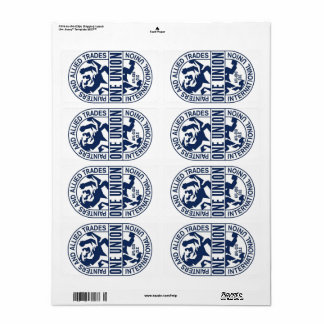 Étiquette Union internationale des peintres et métiers allié