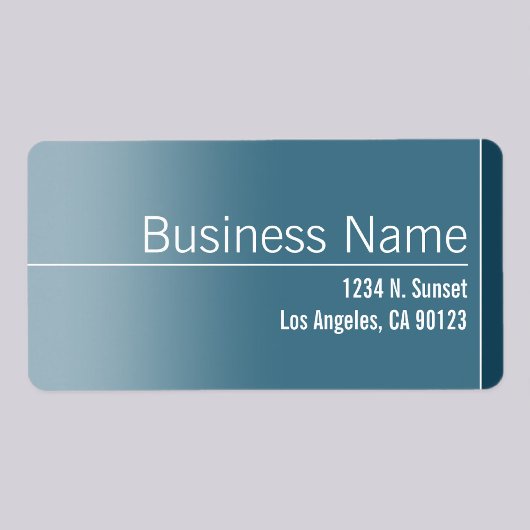 Étiquette Unique Blue & White Design Business Return Adresse