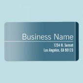 Étiquette Unique Blue & White Design Business Return Adresse