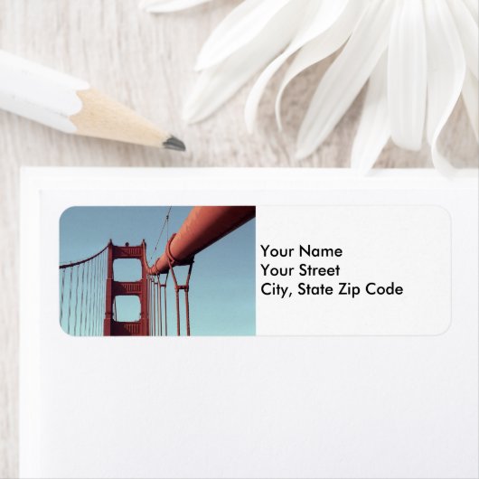 Étiquette Unique Golden Gate Bridge, San Francisco Photo (En situation)