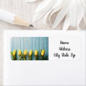 ÉTIQUETTE UNIQUE **MUR DE TULIPS** COOL *ÉTIQUETTE DE ADRESS (En situation)