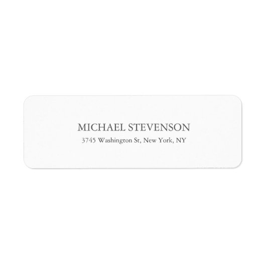 Étiquette unique spéciale moderne élégante Adresse (Devant)
