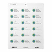 Étiquette Unis pour la paix (Feuille entière)