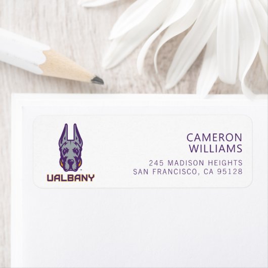 Étiquette Université d'Albany Great Danes (En situation)