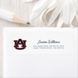 Étiquette Université d'Auburn Auburn UA Logo