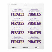 Étiquette Université de Caroline de l'Est | Pirates (Feuille entière)