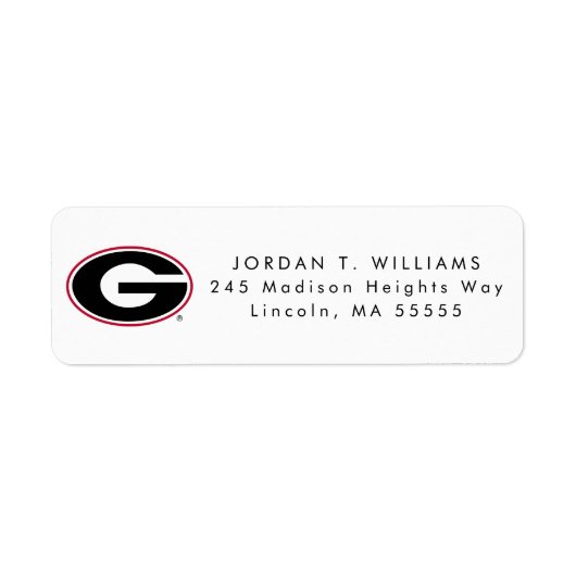 Étiquette Université de Géorgie | Graduation (Devant)