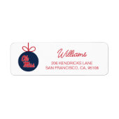 Étiquette Université du Mississippi | Ole Miss Script (Devant)