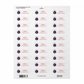 Étiquette Université du Mississippi | Ole Miss Script (Feuille entière)