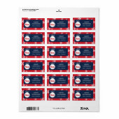 Étiquette Université du Mississippi | Script Rebels (Feuille entière)