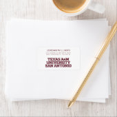 Étiquette Université Texas A&M de San Antonio (En situation)