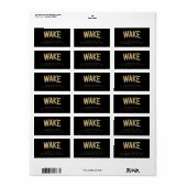 Étiquette Université Wake Forest | Arche de réveil (Feuille entière)