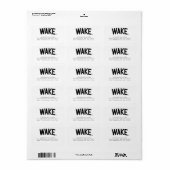 Étiquette Université Wake Forest | Arche de réveil (Feuille entière)