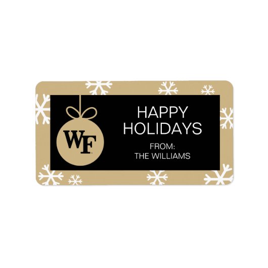 Étiquette Université Wake Forest | WF (Devant)