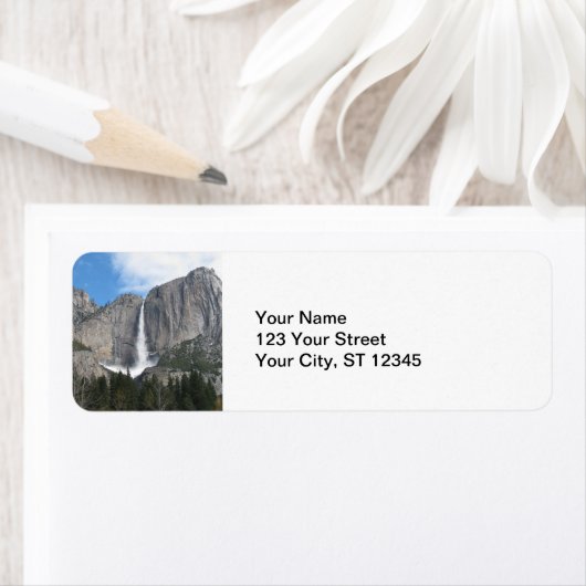 Étiquette Upper Yosemite Falls (En situation)