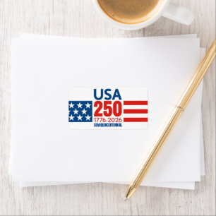 Étiquette USA 250 - 250e anniversaire de l'Amérique - Stars