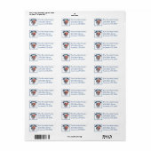 Étiquette USA 250 custom address (Feuille entière)