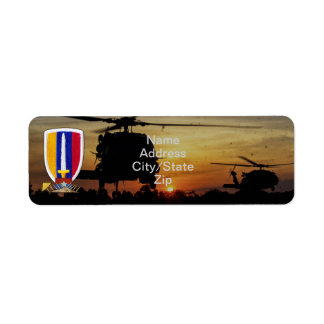 Étiquette USARV Vietnam anciens combattants adresse de retou
