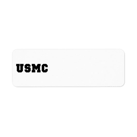 Étiquette USMC [bold text] (Devant)