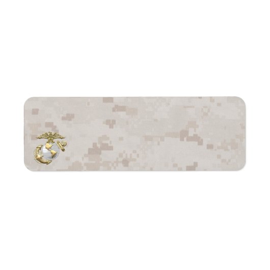 Étiquette USMC Eagle, Globe & Ancre (EGA) [3D] (Devant)