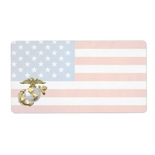 Étiquette Usmc Eagle, globe et Ancre (EGA) [3D]