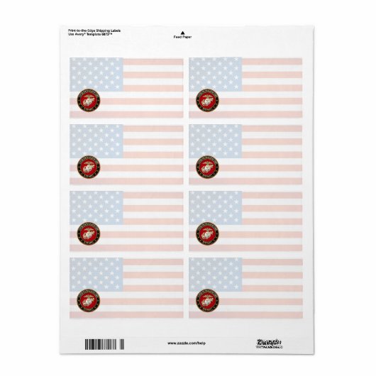 Étiquette USMC EGA [Special Edition] [3D] (Feuille entière)