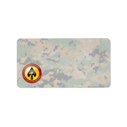 Étiquette USMC Opérations spéciales (MARSOC) [3D] (Devant)