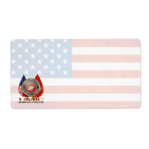 Étiquette Usmc Semper fi [Edition spéciale] [3D]