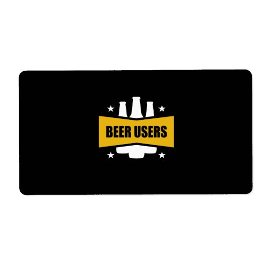 Étiquette Utilisateurs Fiers De La Bière (Devant)