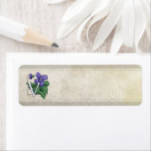 Étiquette V pour violets (En situation)